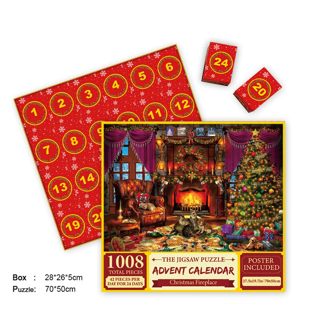 Christmas Advent Calendar Jigsaw Puzzle – Daily Countdown to Christmas