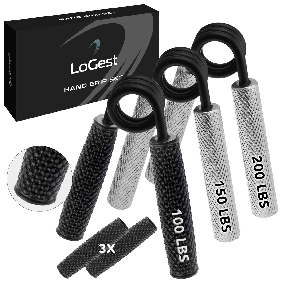Metal Hand Grip Set