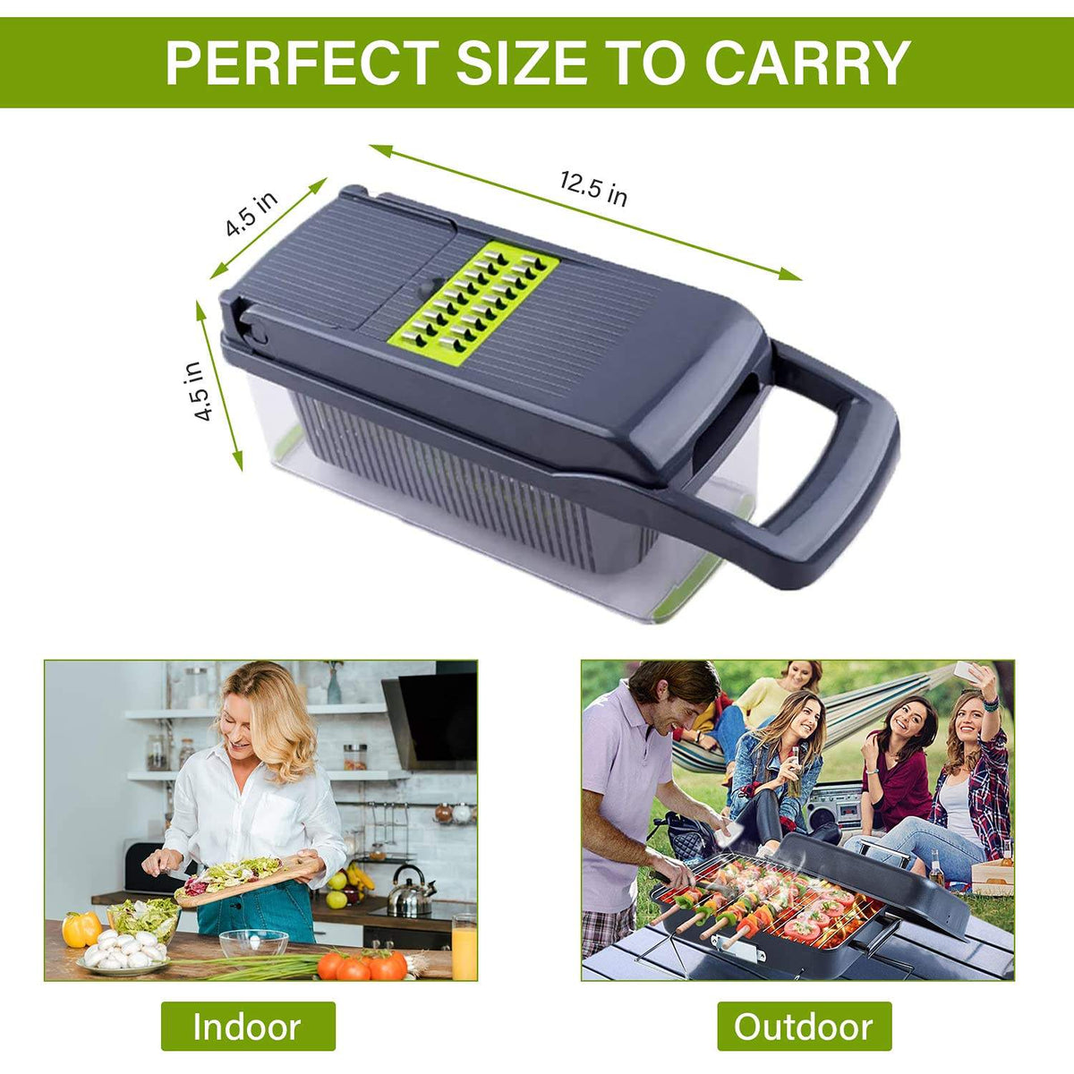 Multi-Function Vegetable Chopper – Chop, Dice & Slice in Seconds