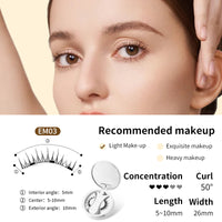 Magnetic False Eyelashes Set – Glue-Free with Applicator & Case