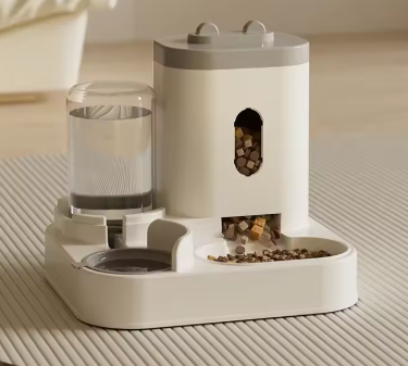 2-in-1 Automatic Pet Feeder & Water Dispenser Bowl