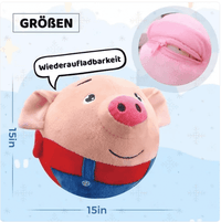 Motion-Activated Squeaky Plush Dog Toy | Bounces...


