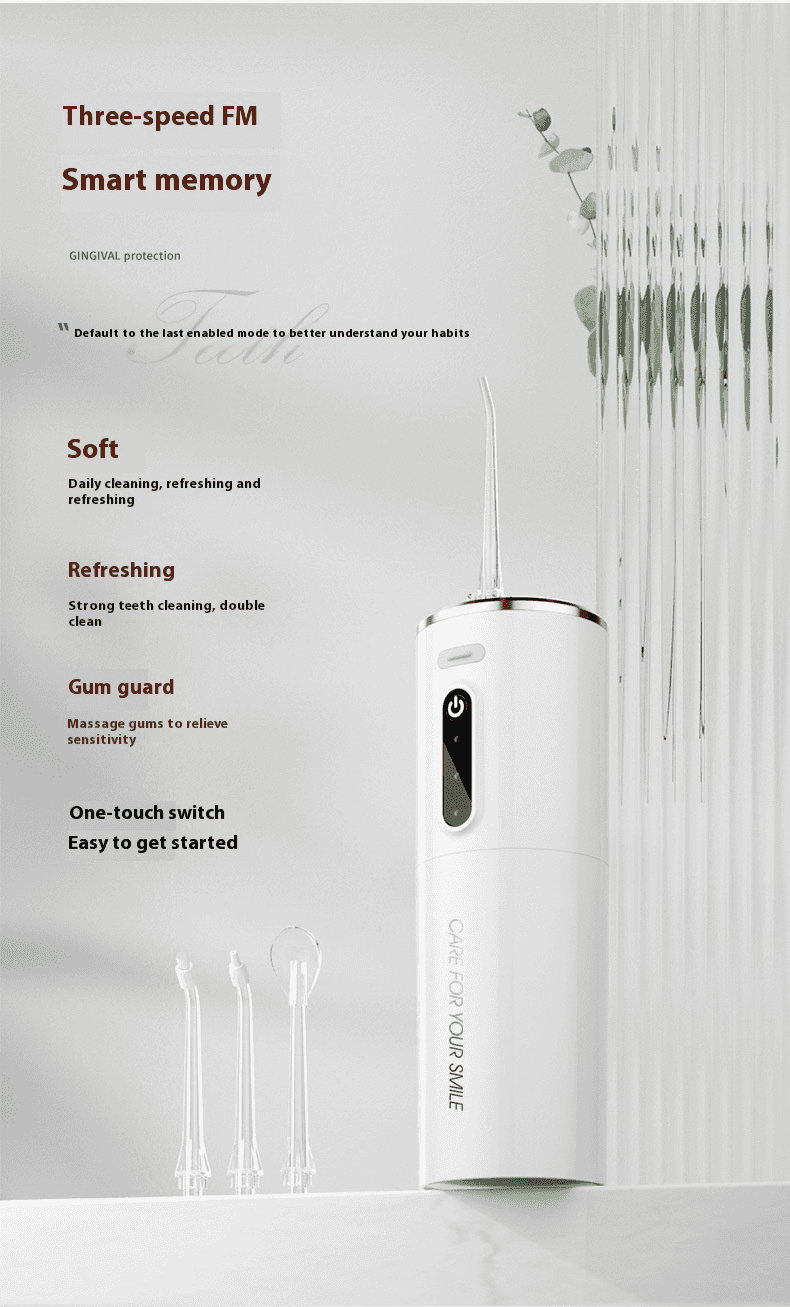 Portable Water Flosser — USB Rechargeable Oral I...

