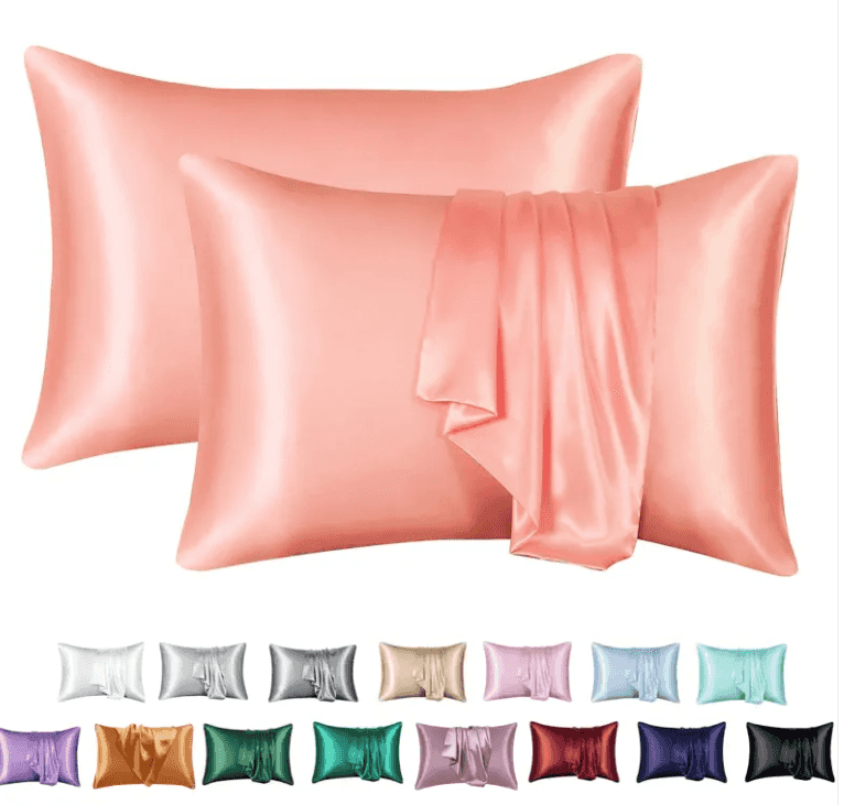 Silk-like Solid Colour Pillowcase

