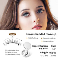 Magnetic False Eyelashes Set – Glue-Free with Applicator & Case