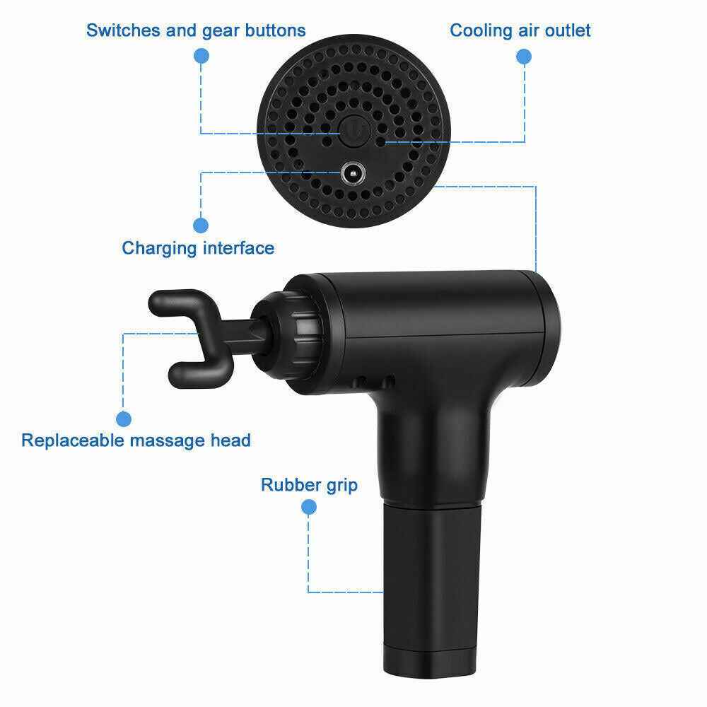 Percussion Massage Gun with 4 Heads