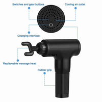 Percussion Massage Gun with 4 Heads