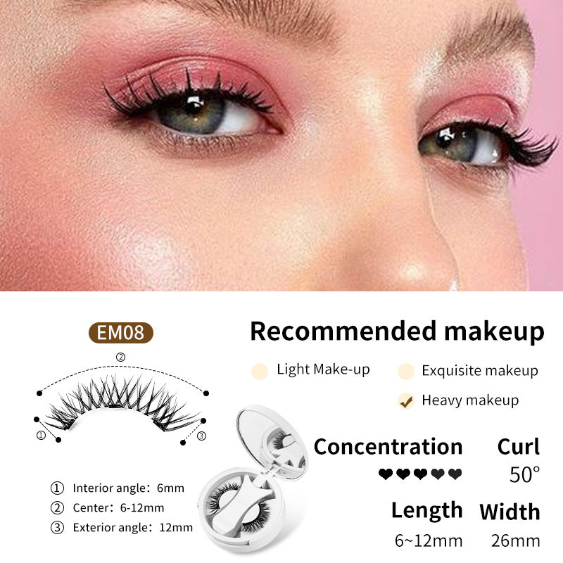 Magnetic False Eyelashes Set – Glue-Free with Applicator & Case