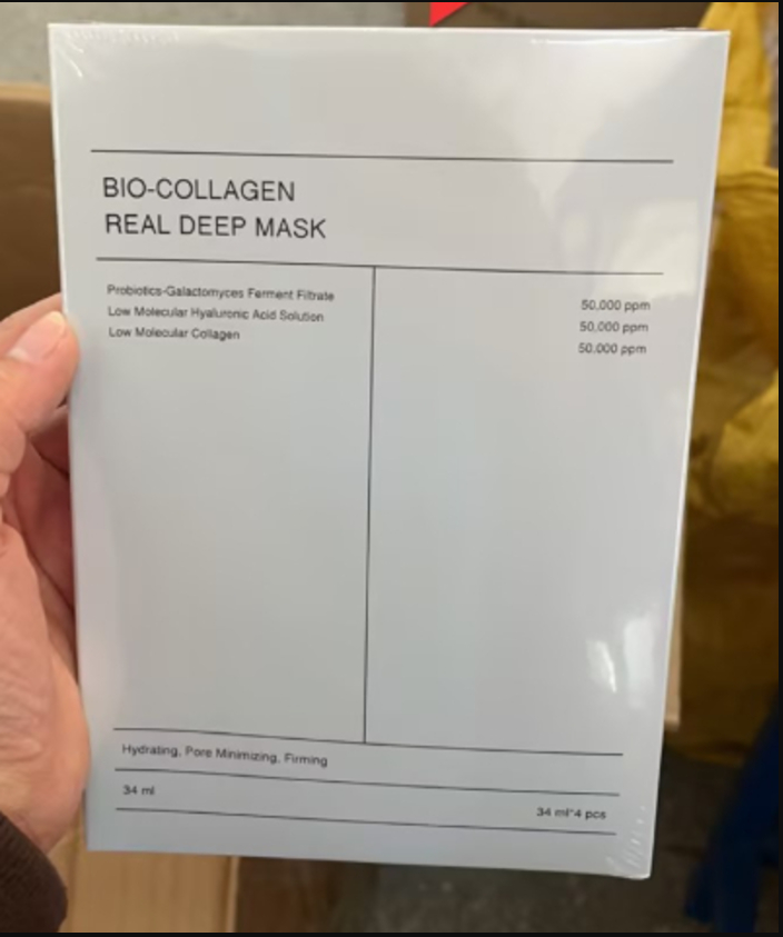 Bio-Collagen Hydrating Face Mask – Box of 4
