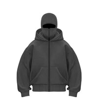 Men's Hooded Zip-Up Baseball Jacket – Lightweight Casual Layering