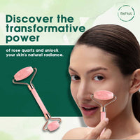 Rose Quartz Facial Roller – Natural Cooling Ston...

