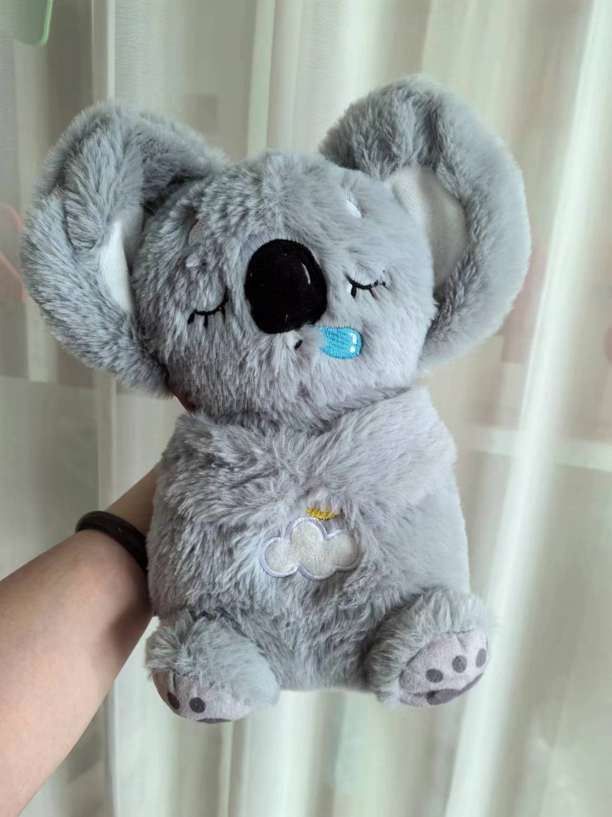 Baby Soothing Otter Plush Toy – Sound Machine with Breathing Motion & Soft Lights