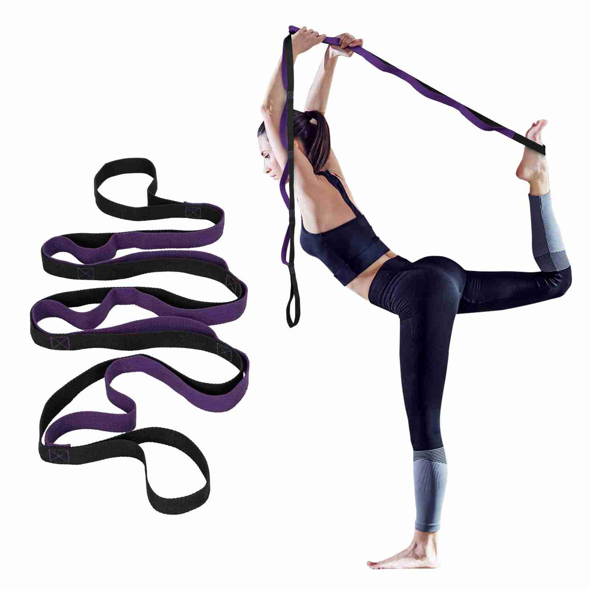 Yoga Strap with 10 Loops Yoga Strap with 10 Loops