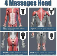 Percussion Massage Gun with 4 Heads