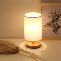 Wooden Dimmable Bedside Lamp


