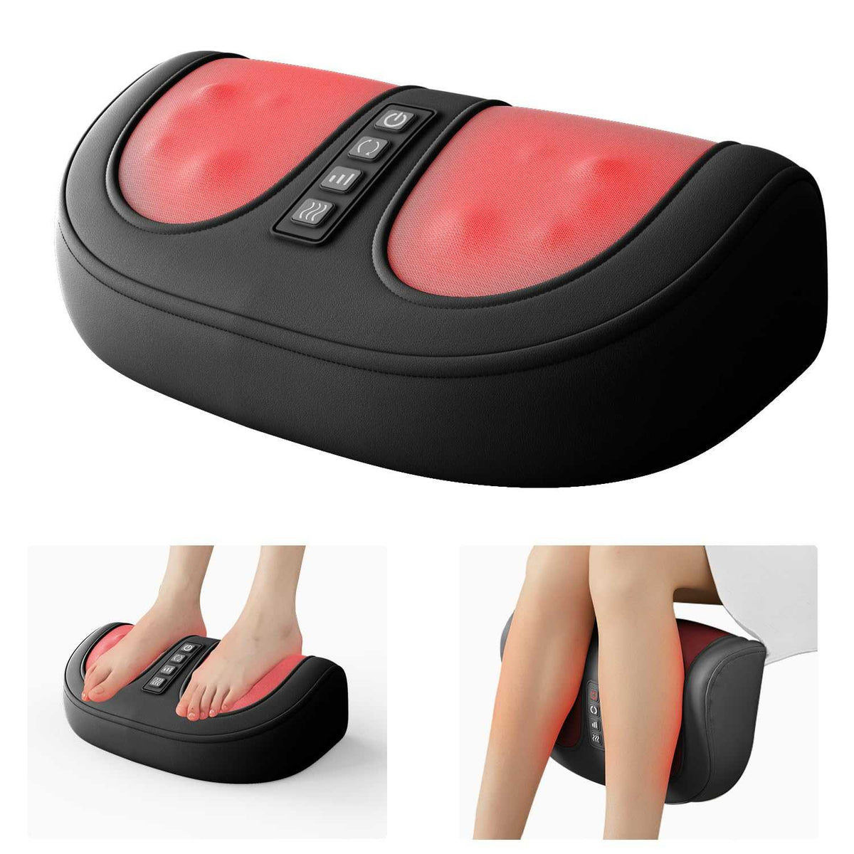 Heated Foot Massager with Kneading

