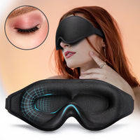 3D Contoured Memory Foam Sleep Mask | Total Blackout & Pressure-Free Eye Comfort