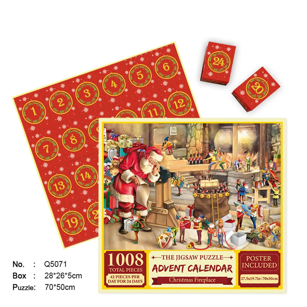 Christmas Advent Calendar Jigsaw Puzzle – Daily Countdown to Christmas