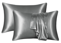 Silk-like Solid Colour Pillowcase

